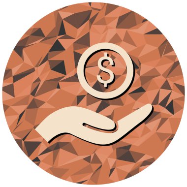 Dolar işareti. Web simgesi