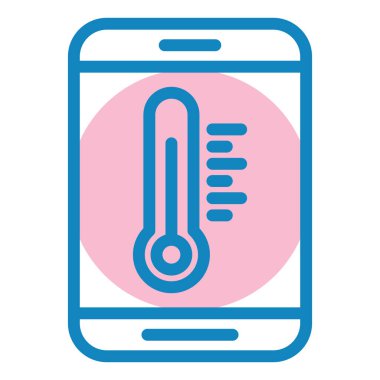 Termometre. Web simgesi basit tasarım