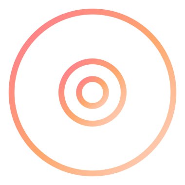 Sıkıştırılmış Disk modern simge vektör çizimi 