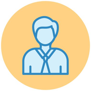 avatar. Web simgesi basit illüstrasyon