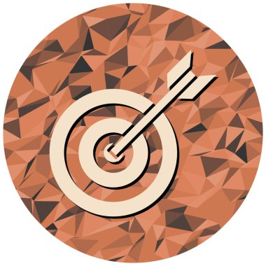 hedef simge, vektör illüstrasyonu