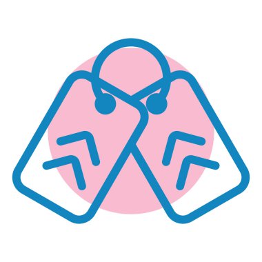 Alışveriş etiketleri. Basit tasarım