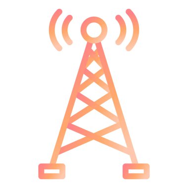 Anten. Web simgesi basit illüstrasyon