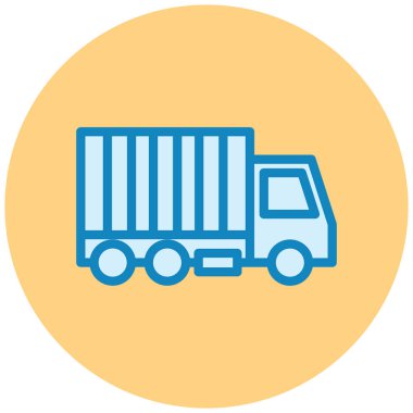 Kamyon. Web simgesi basit illüstrasyon