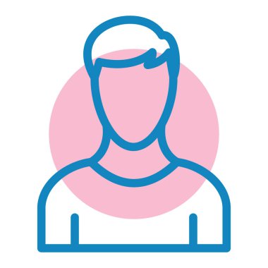 Adamım. Web simgesi basit illüstrasyon