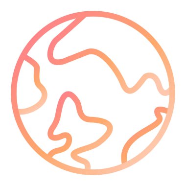 Küre. Web simgesi basit illüstrasyon 