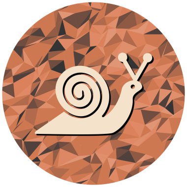 Bir salyangozun vektör çizimi