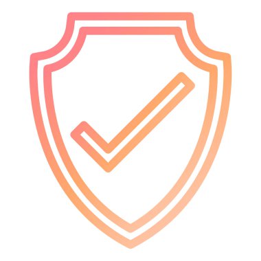 kalkan modern simge vektör illüstrasyonu 