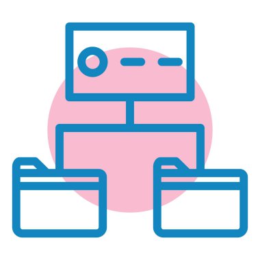 şebeke. Web simgesi basit illüstrasyon