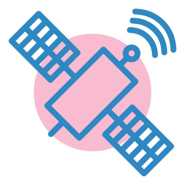 Uydu. Web simgesi basit illüstrasyon