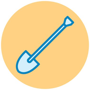 kürek simgesi vektör illüstrasyonu