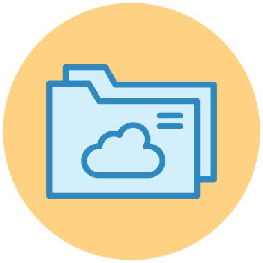 Bulut Paylaşımı. Basit illüstrasyon