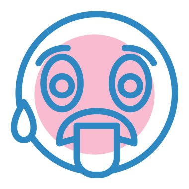 Yüz ifadesi vektör illüstrasyonu