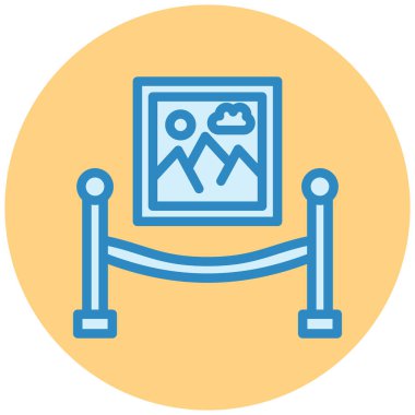 Galeri. Web simgesi basit tasarım