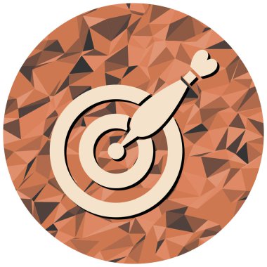 Hedef. Web simgesi basit tasarım