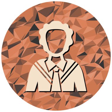 Erkek ikonu. düz dizayn biçimi 10