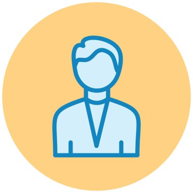 avatar. Web simgesi basit illüstrasyon