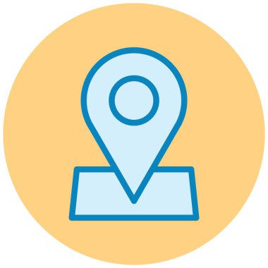 konum. Web simgesi basit illüstrasyon