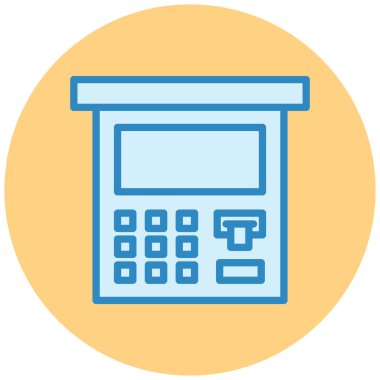 Hesap makinesi. Web simgesi basit illüstrasyon