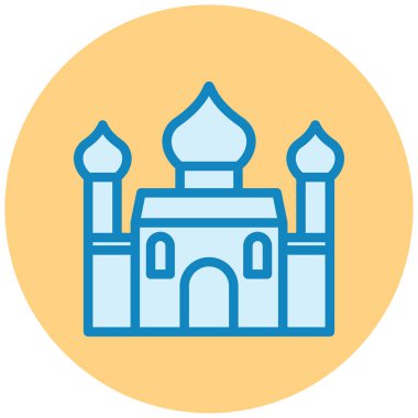 Bina. Web simgesi basit illüstrasyon