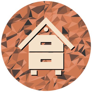 Ev. Web simgesi basit illüstrasyon