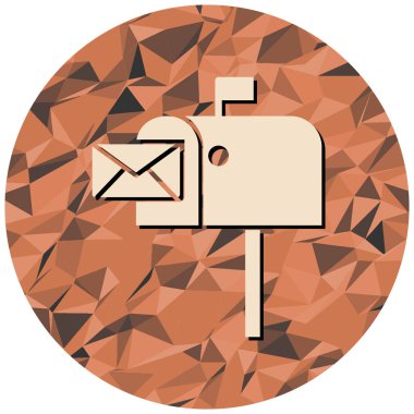 posta kutusu simgesi vektör illüstrasyonu