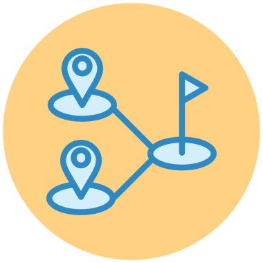 konum. Web simgesi basit illüstrasyon