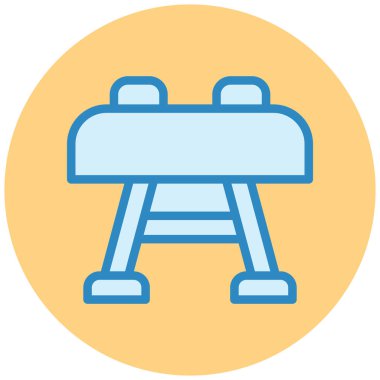 fitness sporu düz vektör simgesi.