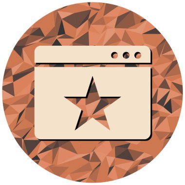 Tarayıcı. Web simgesi basit illüstrasyon