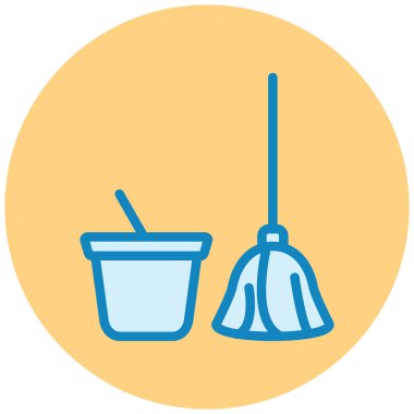 Süpürge. Web simgesi basit tasarım