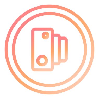 Hız Kamerası modern simgesinin vektör illüstrasyonu