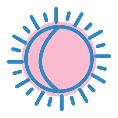 Güneş Simgesi Vektör illüstrasyonu