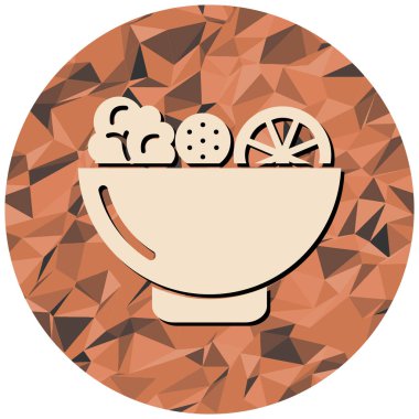 yiyecek simgesi, vektör illüstrasyonu