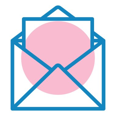 Zarf. Web simgesi basit illüstrasyon