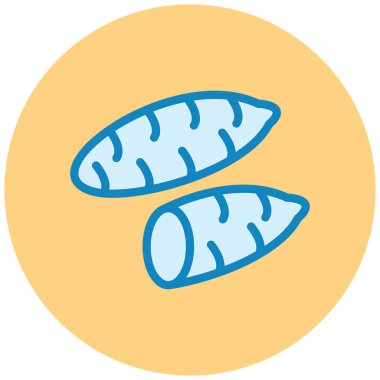 Ekmek. Web simgesi basit illüstrasyon