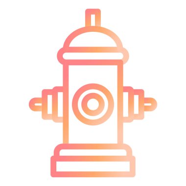 Yangın musluğu modern ikon vektör çizimi 