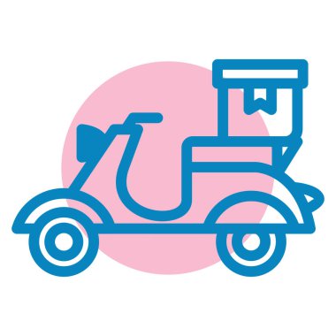 Mobilet. Web simgesi basit illüstrasyon