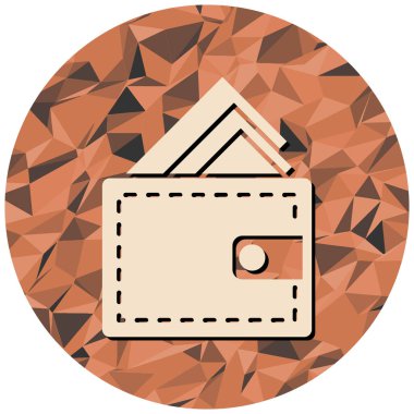 cüzdan ikonu vektör illüstrasyonu