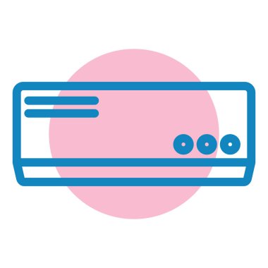 Klima simgesi, vektör illüstrasyonu basit tasarım