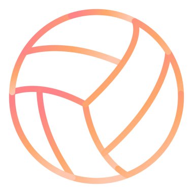 Voleybol topu, illüstrasyon, beyaz arkaplanda vektör
