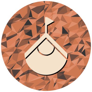 Güzel ve doğal bir ikonun vektör çizimi