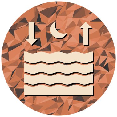 Bir ay simgesinin vektör illüstrasyonu