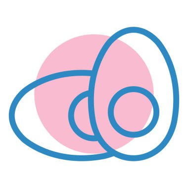 Yumurta. Web simgesi basit illüstrasyon