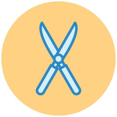 Bir bıçak simgesinin vektör illüstrasyonu