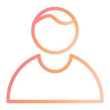 avatar. Web simgesi vektör illüstrasyonu