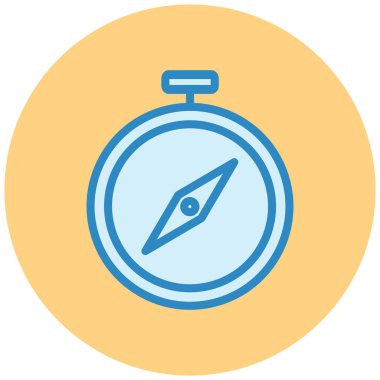 Pusula renkli vektör simgesi