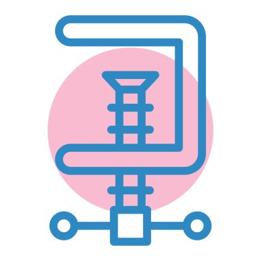 Sandalye. Web simgesi basit tasarım