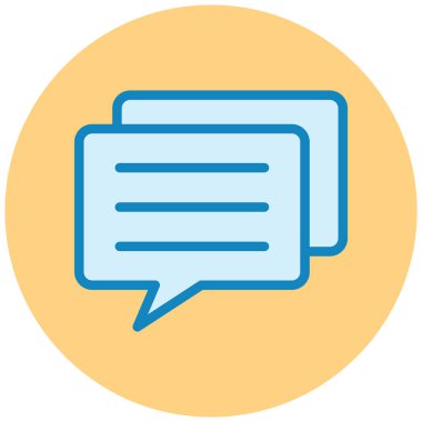 Konuş. Web simgesi basit illüstrasyon