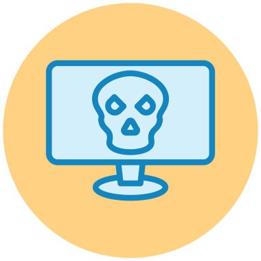 Yüz. Web simgesi basit illüstrasyon