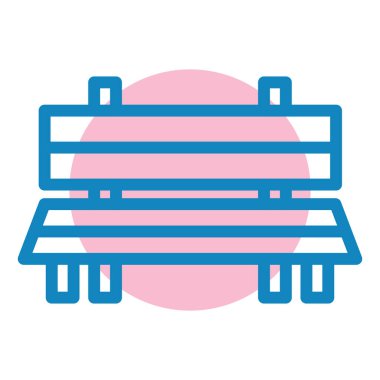 Yedek kulübesi Web simgesi basit illüstrasyon